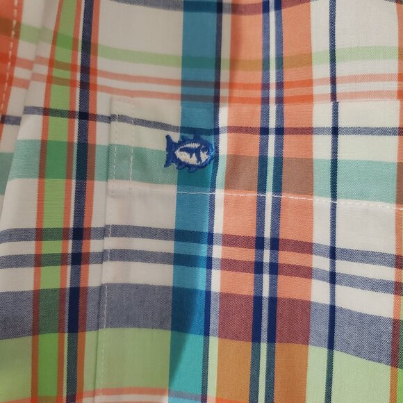 Southern Tide Check Pattern Button Down Shirt Sz. Small - Picture 4 of 4